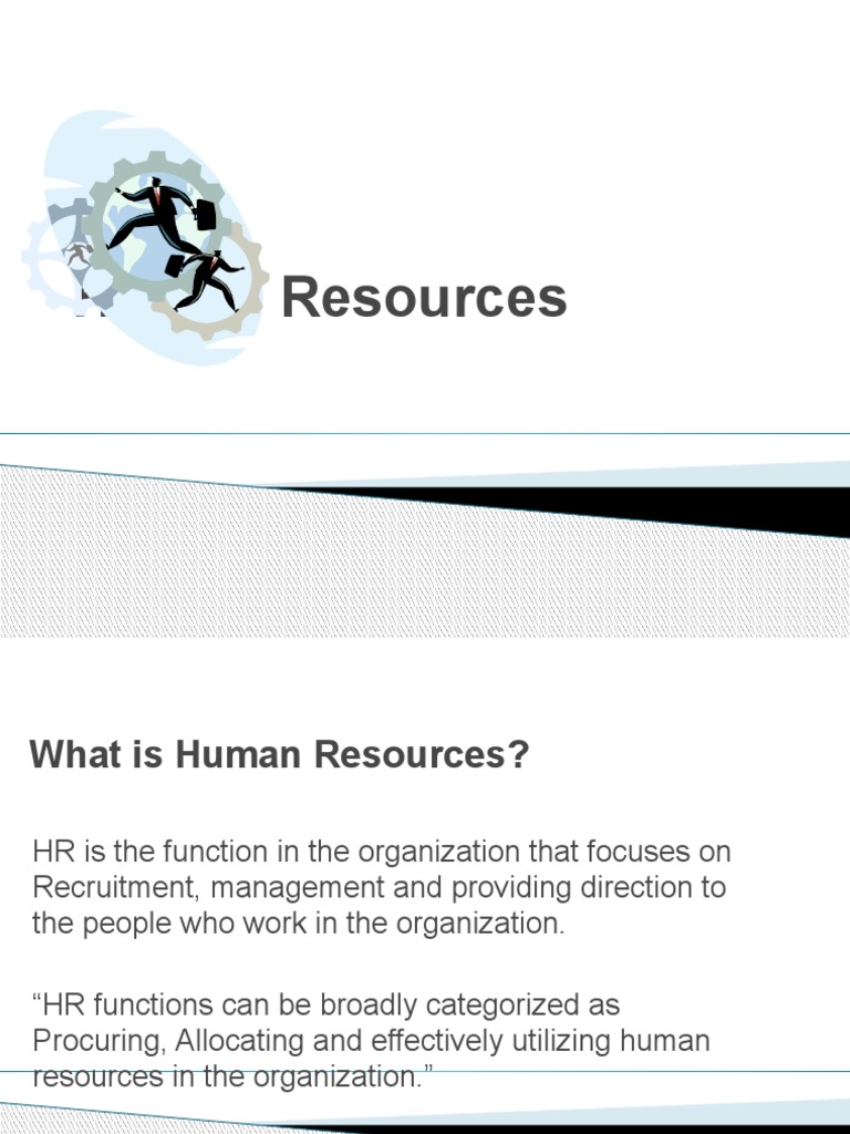 Overview of Human Resources Functions | PDF