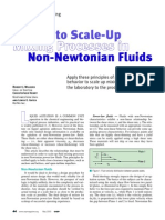 Apply these principles of power-law fluid behavior to scale up mixing processes from the laboratory to the production plant