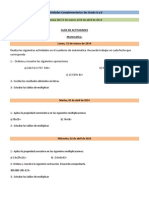 S4 Actividades Complementarias de 3er Grado A y B