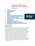 Procedimientospara Una Auditoria Ambiental