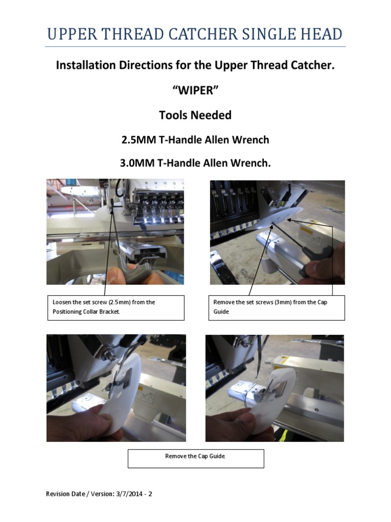 Thread Catcher Installation Guide | PDF | Home & Garden | Technology ...