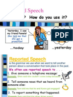 Reported Speech CAL Programme