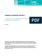 Domestic Window Security: A Guide To The Assessment of Security Afforded by Domestic Windows