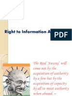 Right To Information Act - 2005