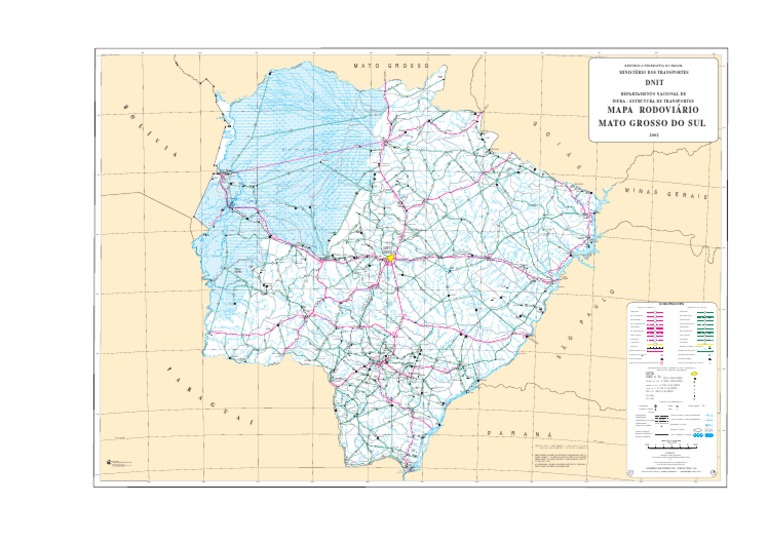 Mapa das Cidades de Mato Grosso do Sul | PDF