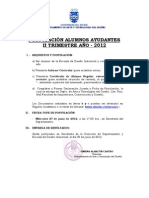 (Llamado a postulación Ayudantes Asignaturas II Trimestre 2012)1