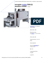 Túnel de Termoencogido Modelo 5540 - (2) Selladora Semiautomática st-6040