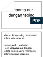 Umpama Aur Dengan Tebing