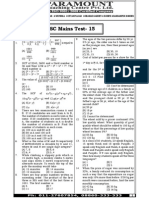 Ssc Mains (Maths) Mock Test-15