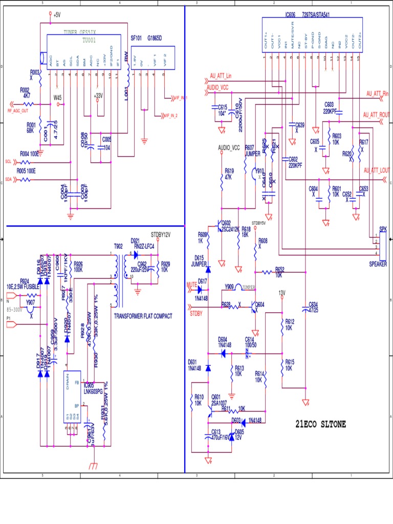 Onida Tv Circuit Diagram - Circuit Diagram Images