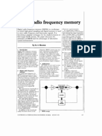 Digital radio frequency memory (DRFM) techniques and applications