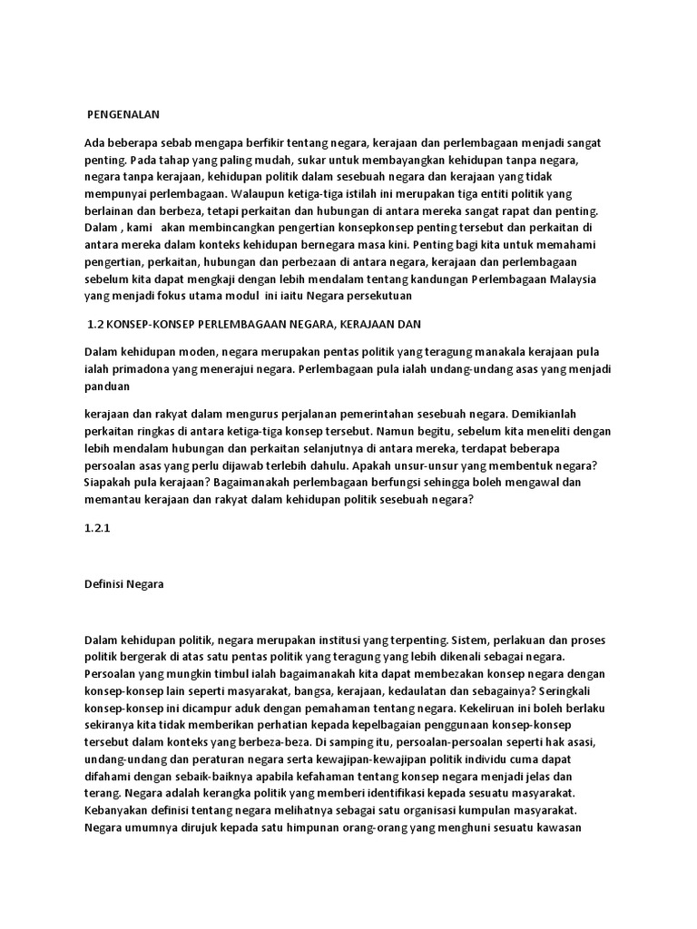 Hubungan Kerajaan Pdf