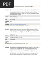 CIE A Level Maths Resource List