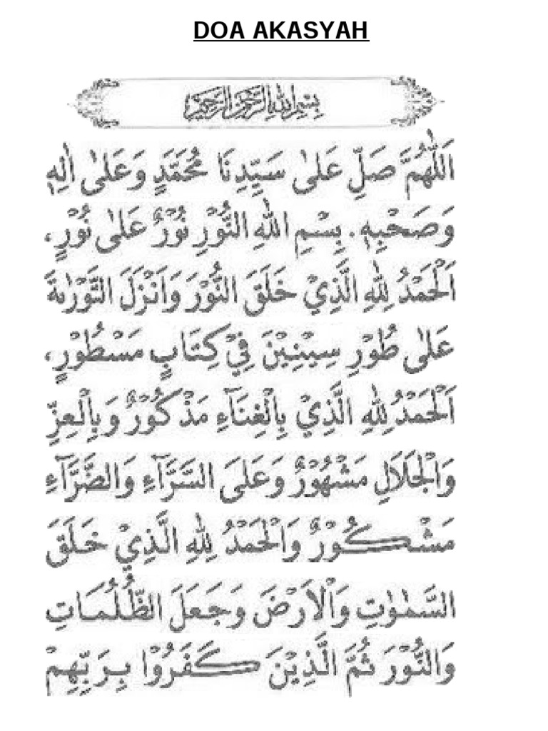 Doa Akasyah