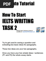 How to Start IELTS Writing Task 2. 5 Minute Tutorial.