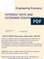 Mm 314 Engineering Economy--- 2. Interest Rate and Economic Equivalence
