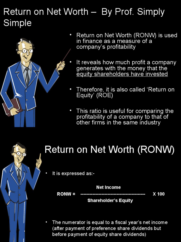 Return On Net Worth by Prof. Simply Simple Download Free PDF