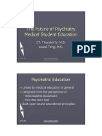 The Future of Psychiatry Medical Student Education
