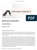 Periódico Correo - Sobremesa Educativa