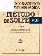 Metodo de solfejo - (Frederico do Nascimento & Jose Raymundo da Silva) - 1ºAno