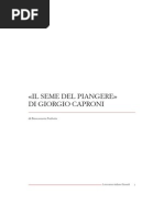 Frabotta Il Seme Del Piangere Di Caproni