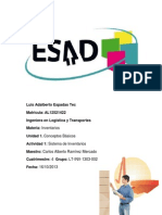 Actividad 1. El Sistema de Inventarios LUET