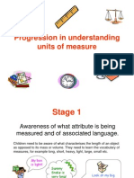 Progression in Understanding Units of Measure