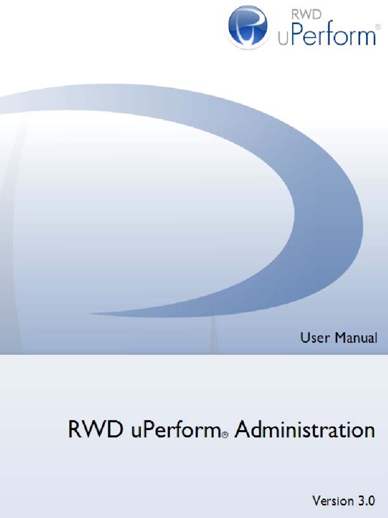RWD Uperform 3.0 - Administration | PDF | Oracle Database | Web Server