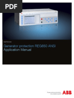 5 ABB Application Manual Generator Protection REG650 1.2 ANSI