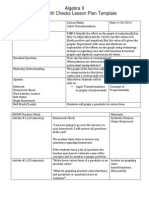 Sample Algebra 2 Lesson Ipad Activity