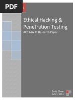 ACC626 Ethical Hacking and PenetrationTesting E Chow