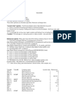 Junior Gold Mining Investment Spreadsheet