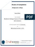 certificate of completion for bloodborne pathogen exposure prevention teachers and administration