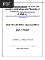 Download Bioethics of Stem Cell Research and Cloning by ANKUR BARUA SN21581653 doc pdf