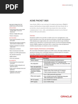 Acme Packet 3820