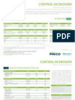 Mantos permanentes TRM 500 para control de erosión