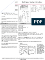 121B Blouse Cutting and Sewing Instructions Original