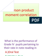 Pearson Product Moment Correlation 2