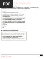 IELTS General Writing Task 1 Template | PDF