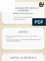 Generalidades de Asepsia y Antisepsia