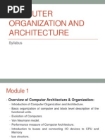 Computer Organization and Architecture Overview