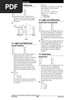 Light and Refraction Study Guide Answer Keys