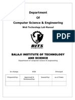 Web Technology Labwt lab manual Manual