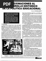 Aproximaciónal desarrollo historico del campo de la politica educativa - Norma Panglianiti