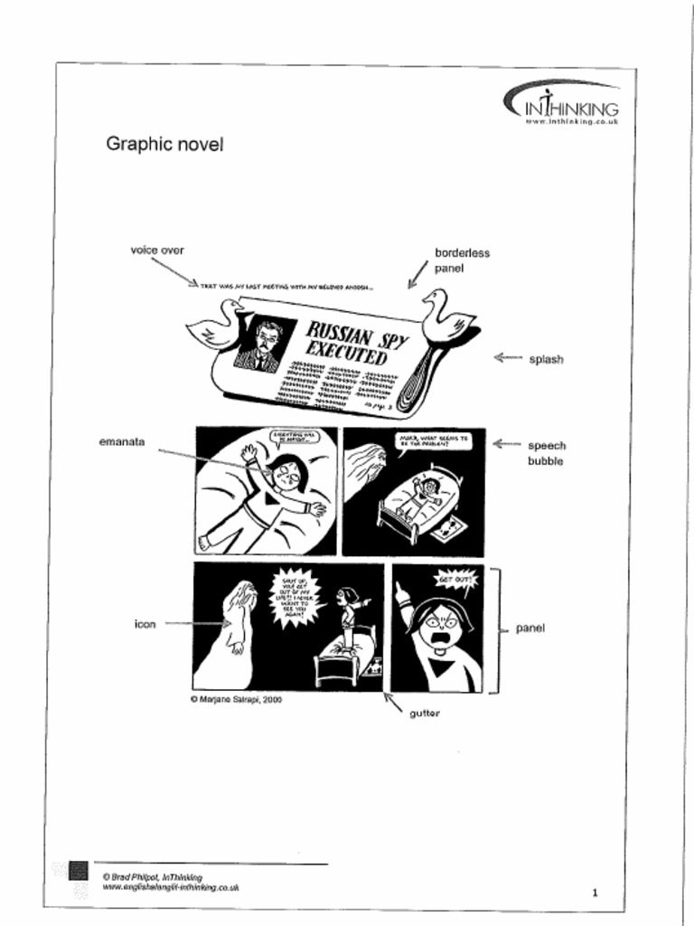 Graphic Novel Conventions and Visual Language Terminology | PDF
