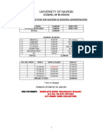 Uon Fee Structure