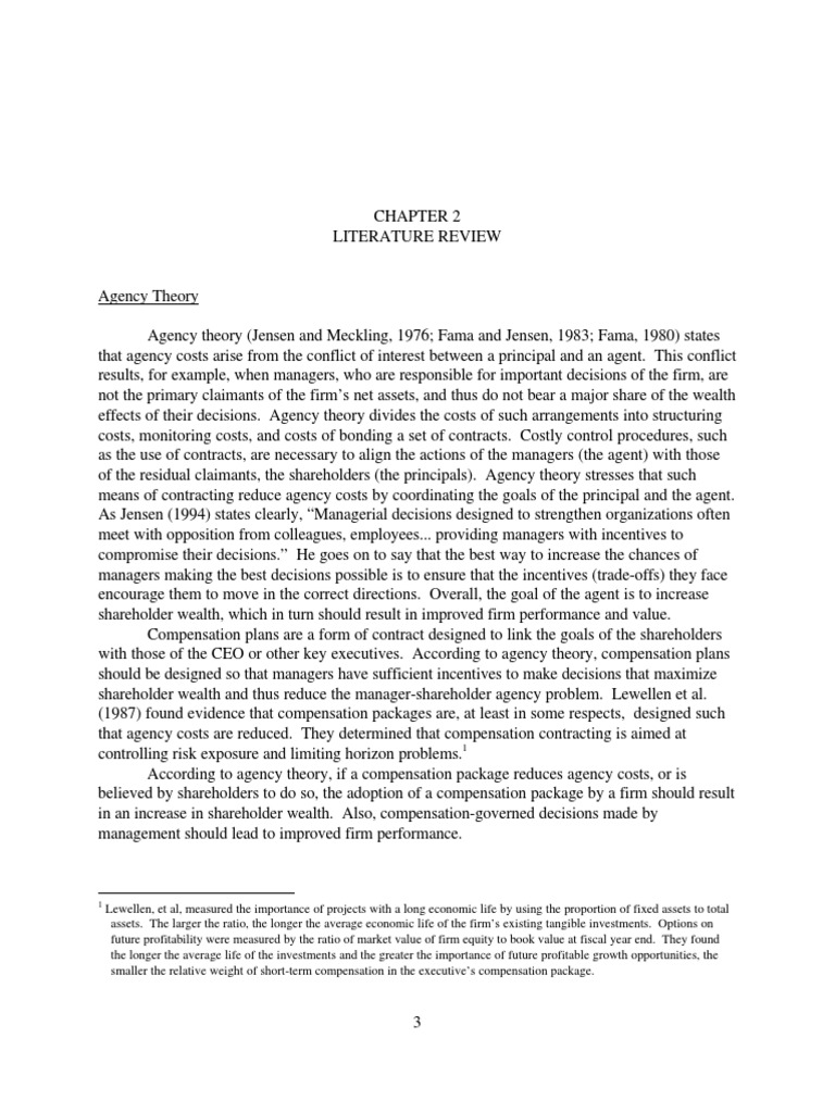 Compensation literature review image