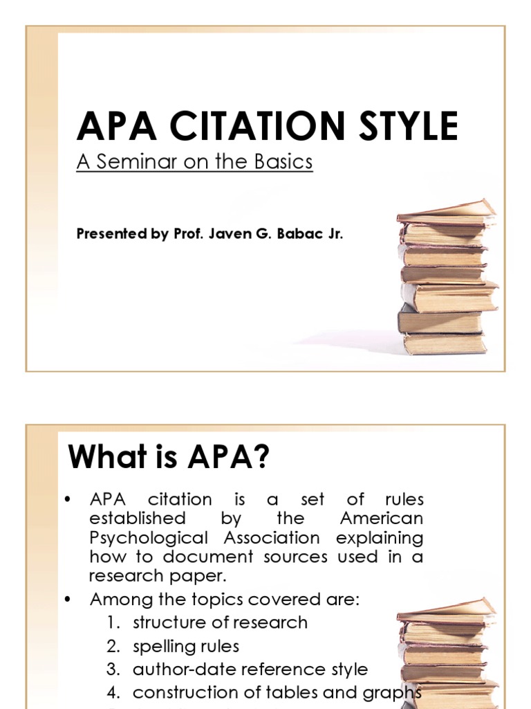 A Comprehensive Guide to APA Citation Style The Essentials for Referencing Sources PDF