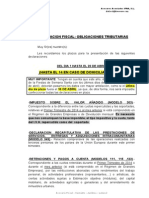 Obligaciones Tributarias 2014. 1º Trimestre - IFRA Asesores