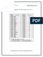 Example Test Answer Language Conventions Y3